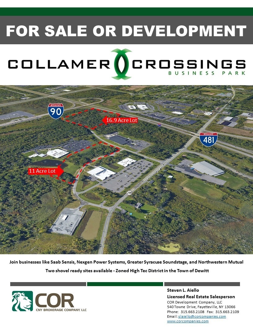 Collamer Crossings Pky, East Syracuse, NY à vendre Aérien- Image 1 de 28