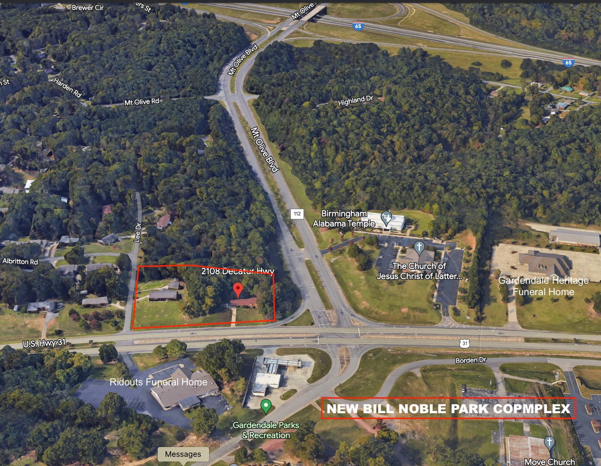 2100 Decatur Hwy, Gardendale, AL à vendre Aérien- Image 1 de 4