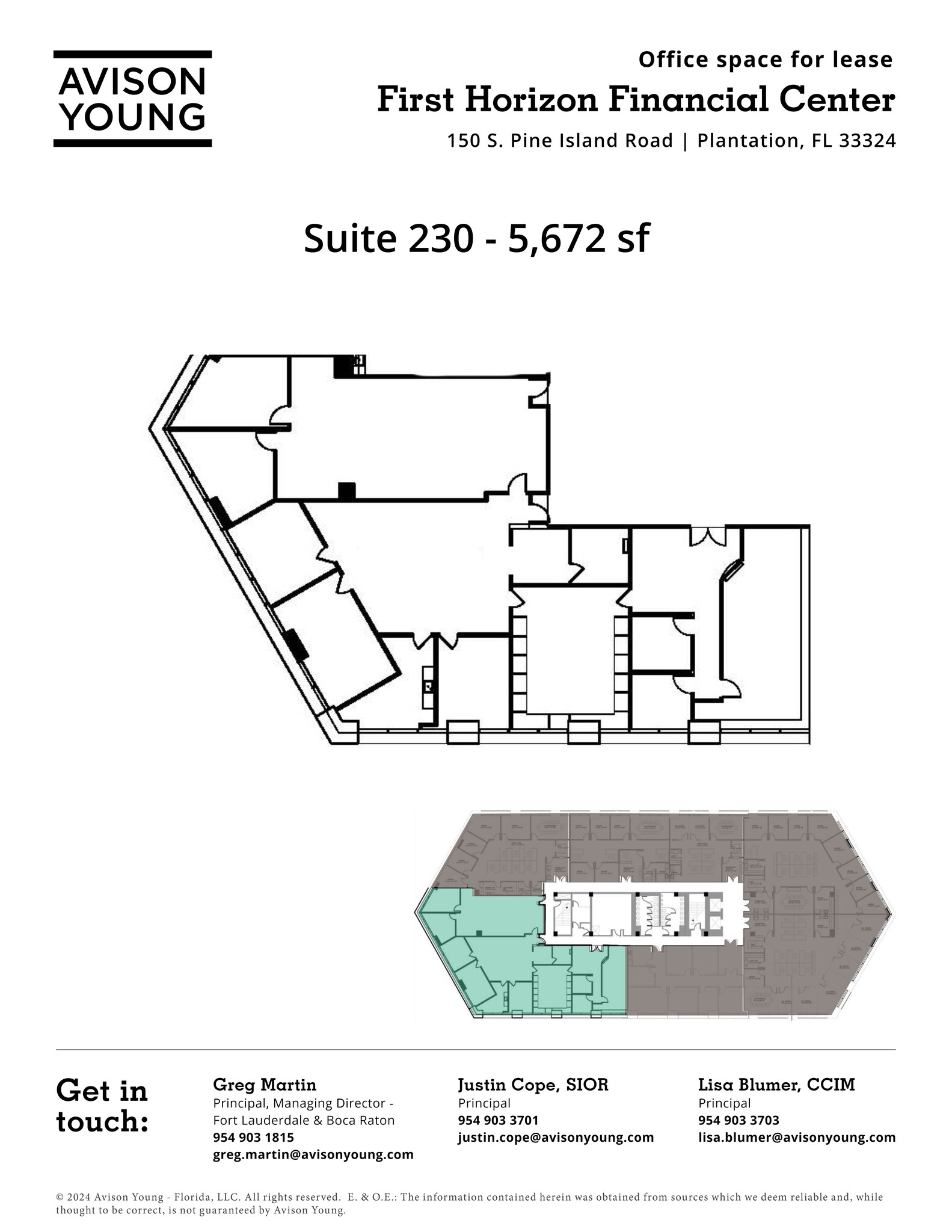 150 S Pine Island Rd, Plantation, FL for lease Site Plan- Image 1 of 1