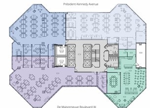 425 Boul De Maisonneuve O, Montréal, QC à louer Plan d’étage- Image 1 de 11