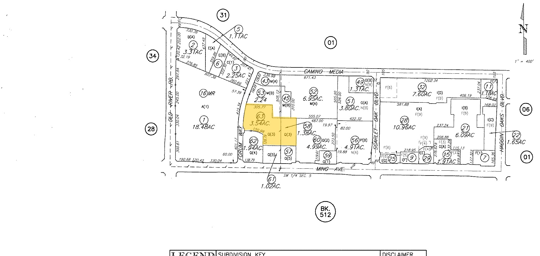 9600 Ming Ave, Bakersfield, CA à vendre Plan cadastral- Image 1 de 1