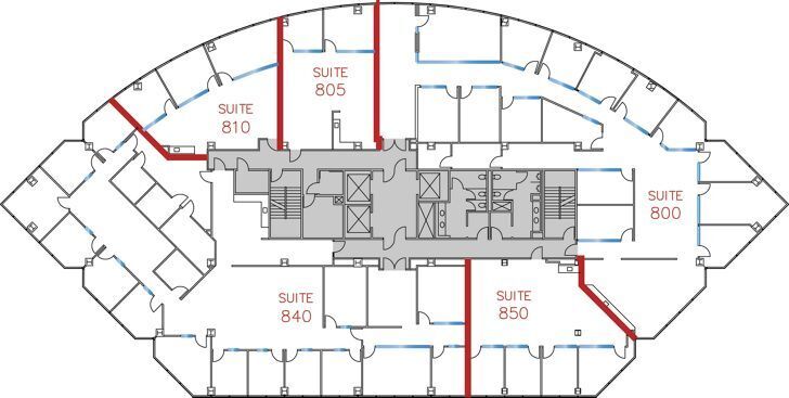 9255 Towne Centre Dr, San Diego, CA à louer Plan d’étage- Image 1 de 1