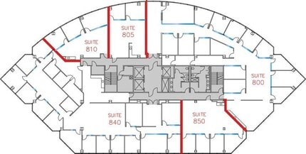 9255 Towne Centre Dr, San Diego, CA à louer Plan d’étage- Image 1 de 1