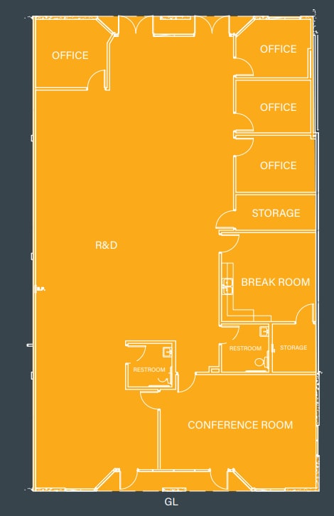 9520 Padgett St, San Diego, CA à louer Plan d’étage- Image 1 de 1