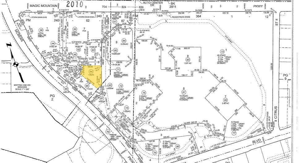 24300 Town Center Dr, Valencia, CA for lease - Plat Map - Image 1 of 3