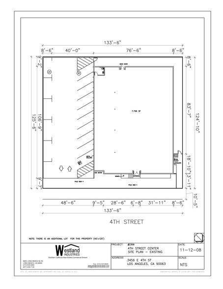 3456 E 4th St, Los Angeles, CA à louer - Plan de site - Image 1 de 2