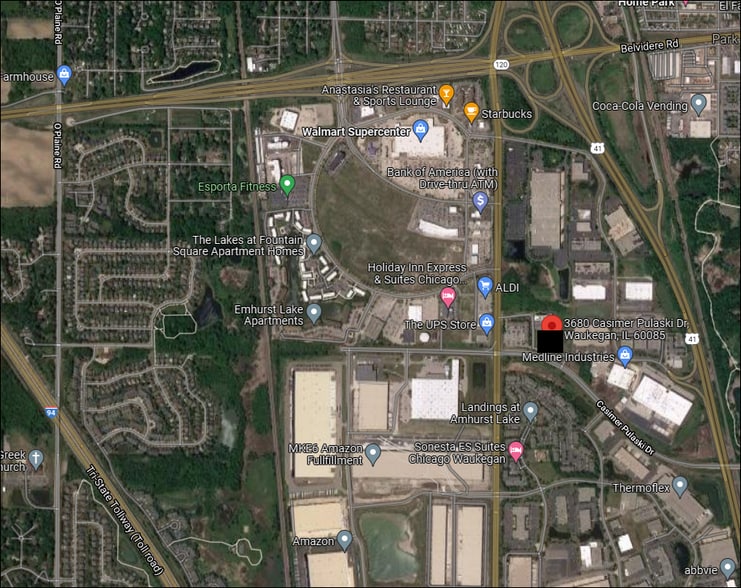 3680 Casimer Pulaski Memorial Dr, Waukegan, IL for sale - Aerial - Image 2 of 6