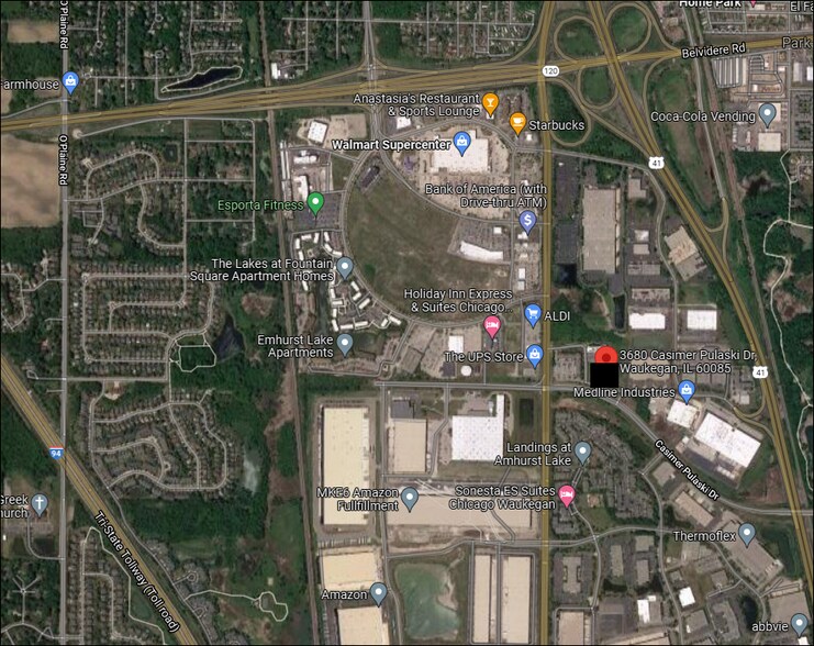 3680 Casimer Pulaski Memorial Dr, Waukegan, IL à vendre - Aérien - Image 2 de 6