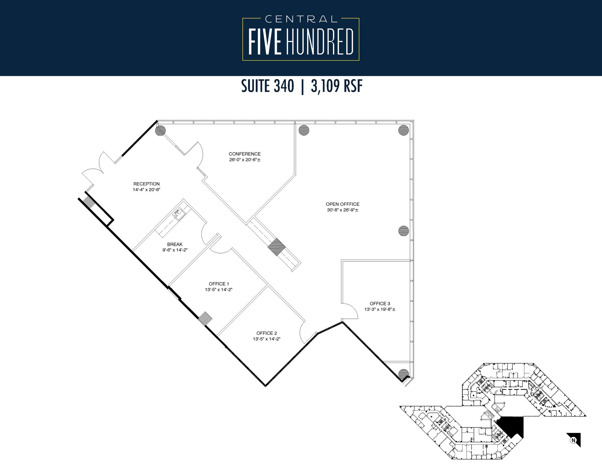 500 N Central Expy, Plano, TX à louer Plan d’étage- Image 1 de 1