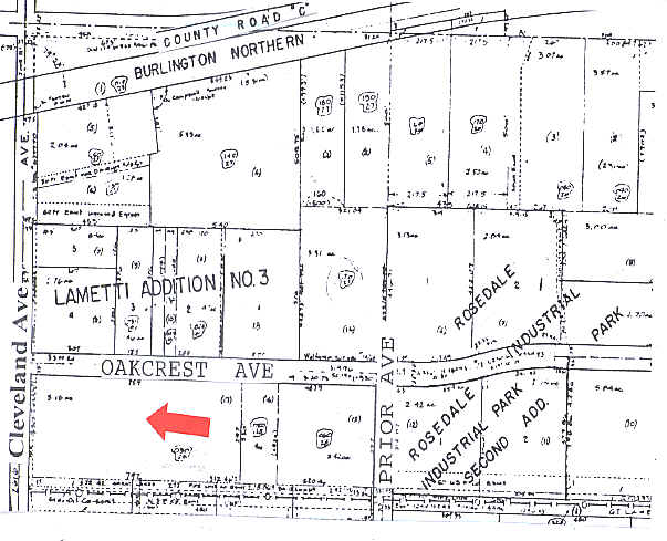 2500 Cleveland Ave N, Roseville, MN for lease - Plat Map - Image 3 of 11