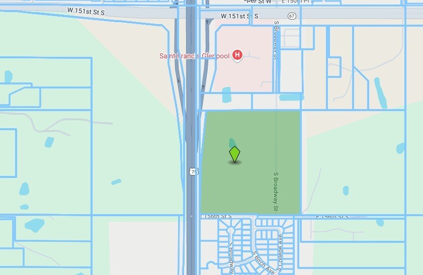 NEC US-75 & E 156th Street, Glenpool, OK for sale - Plat Map - Image 2 of 2