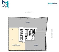 99 M St SE, Washington, DC à louer Plan d’étage- Image 1 de 3