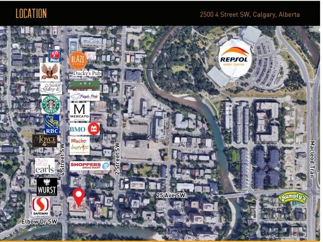 Plus de détails pour 2500 4th St SW, Calgary, AB - Commerce de détail à louer