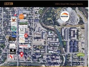 2500 4th St SW, Calgary, AB - Aerial  map view - Image1