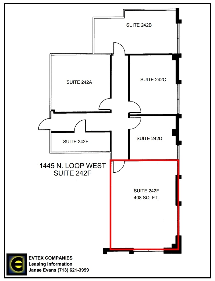 1445 North Loop W, Houston, TX for lease Floor Plan- Image 1 of 1
