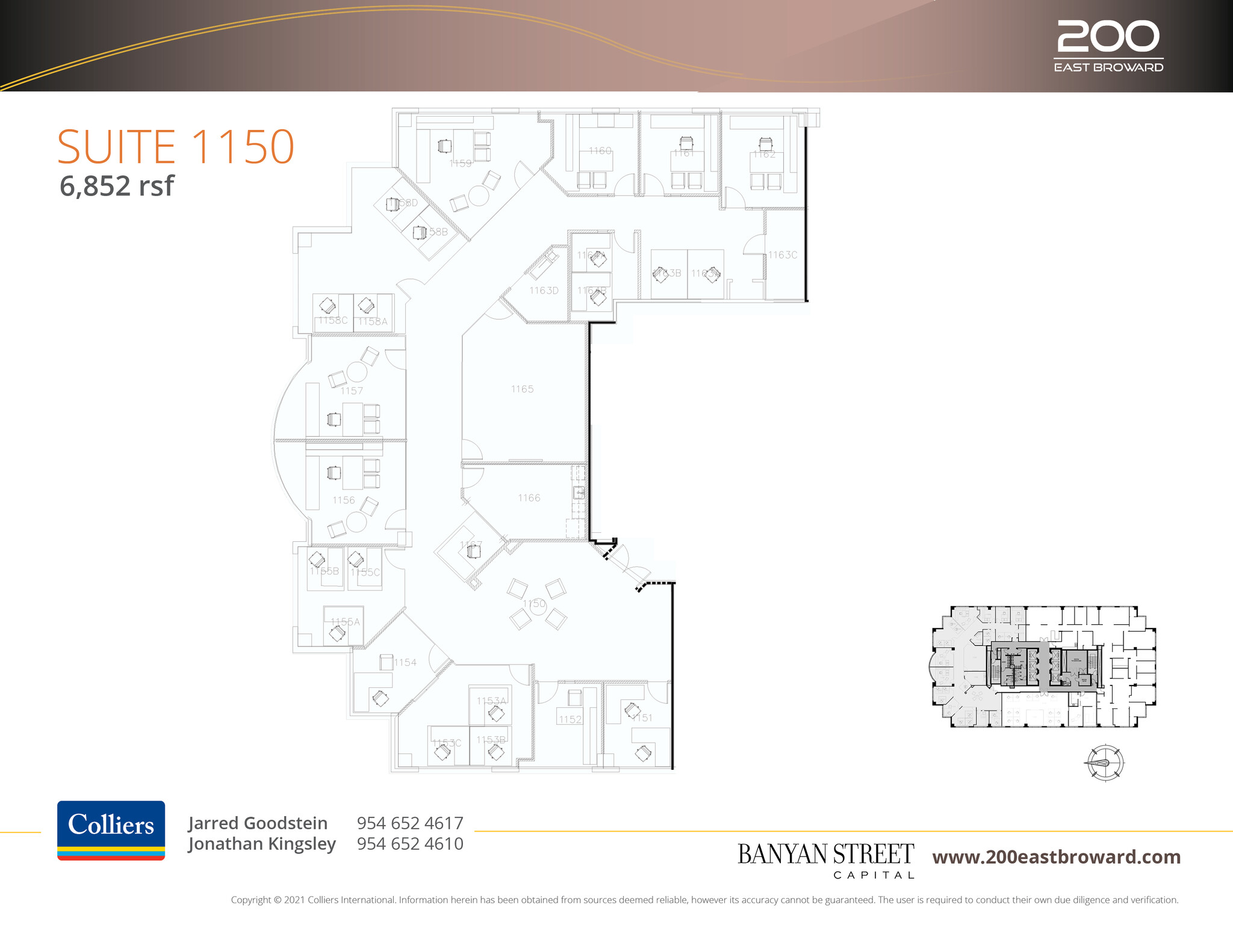 200 E Broward Blvd, Fort Lauderdale, FL à louer Plan d  tage- Image 1 de 2