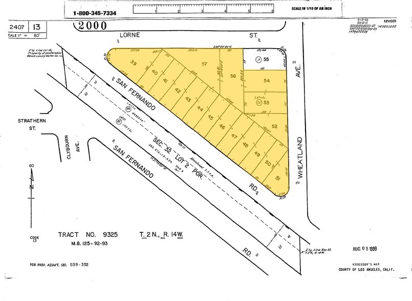 7900-7990 San Fernando Rd, Sun Valley, CA à louer - Plan cadastral - Image 3 de 3