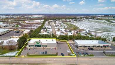 500 E Leffler St, Dodgeville, WI - Aerial map view