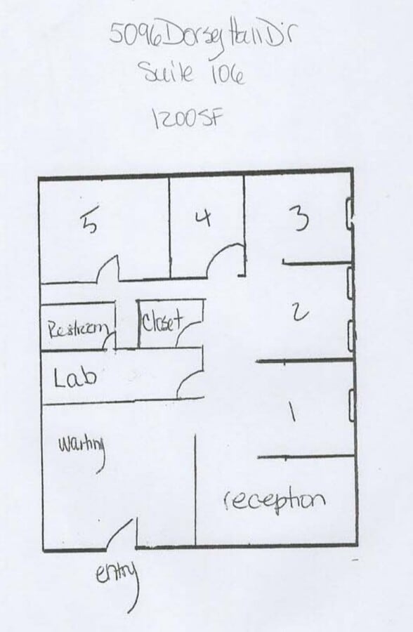 5090-5096 Dorsey Hall Dr, Ellicott City, MD 21042 - Unité 1 -  - Plan d’étage - Image 1 of 12