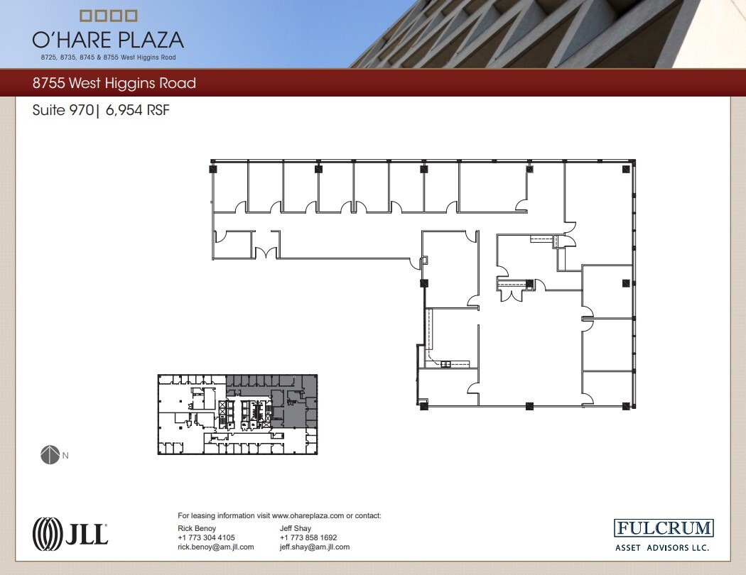 8725 W Higgins Rd, Chicago, IL à louer Plan d  tage- Image 1 de 1