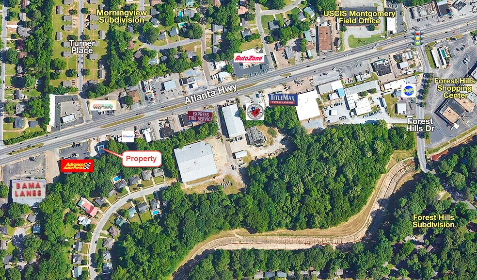 3100 Atlanta Hwy, Montgomery, AL à vendre - Aérien - Image 2 de 4