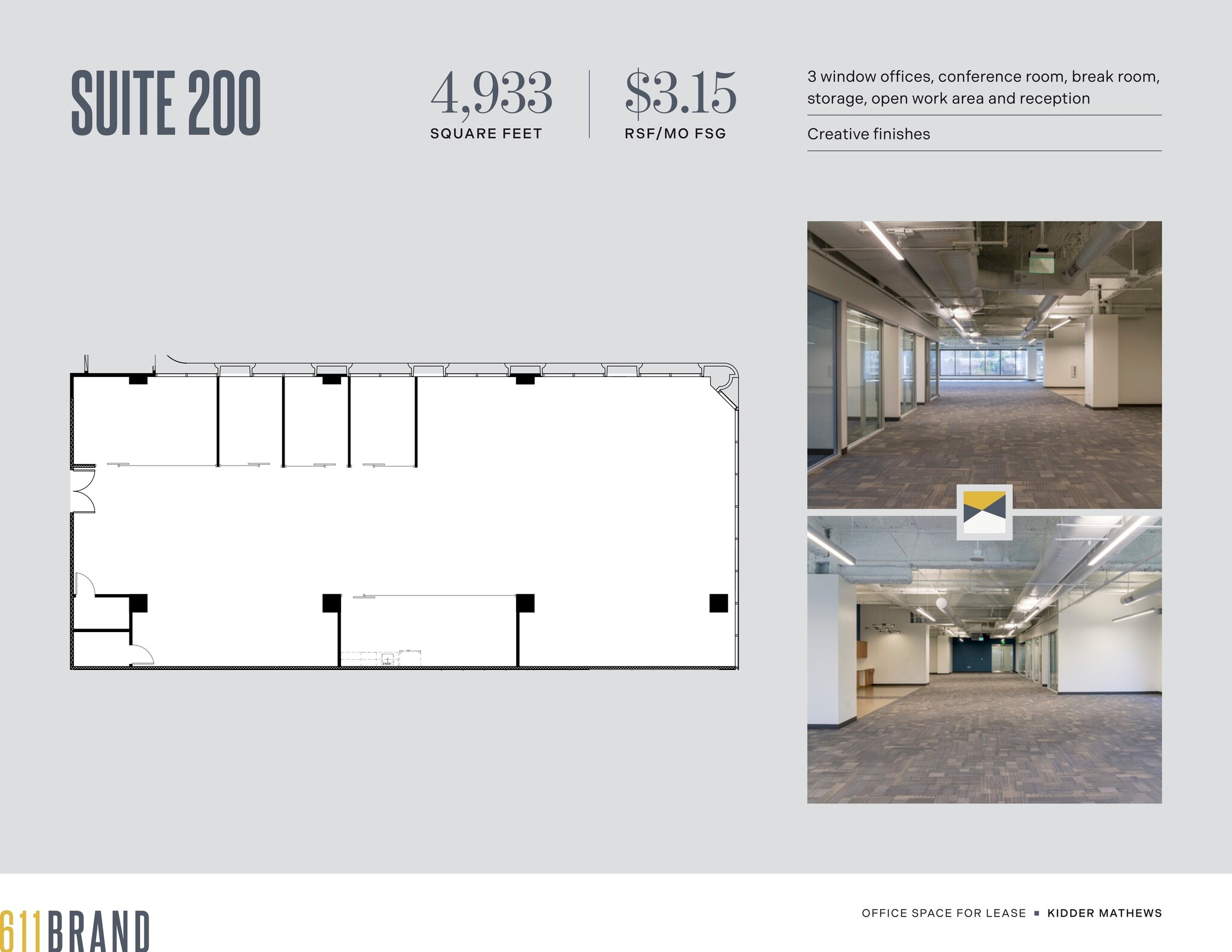 611 N Brand Blvd, Glendale, CA for lease Floor Plan- Image 1 of 1