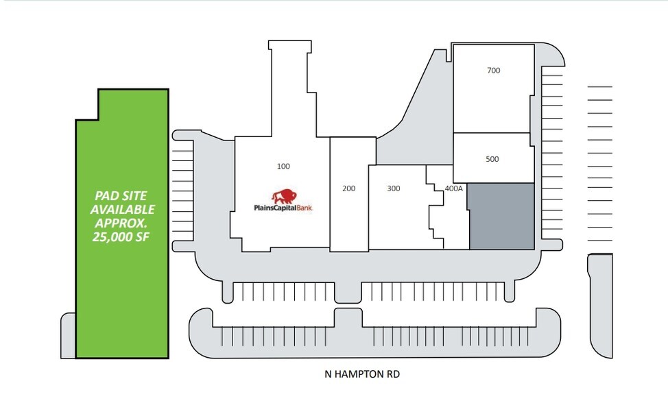 2010 N Hampton Rd, DeSoto, TX à louer - Plan de site - Image 3 de 3
