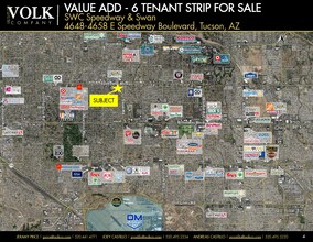 4648-4658 E Speedway Blvd, Tucson, AZ - AERIAL  map view - Image1