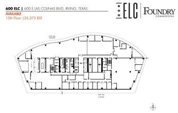 600 E Las Colinas Blvd, Irving, TX à louer Plan d  tage- Image 1 de 1