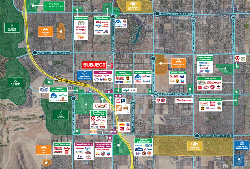 3525-3555 S Fort Apache Rd, Las Vegas, NV à louer - Photo du bâtiment - Image 3 de 10