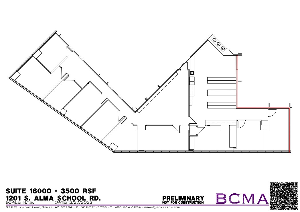 1201 S Alma School Rd, Mesa, AZ for lease Floor Plan- Image 1 of 1