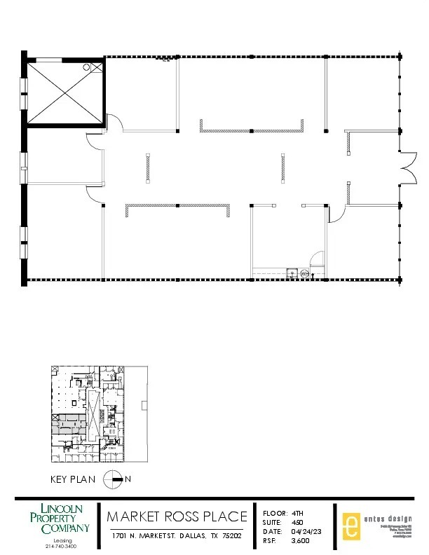 1701 N Market St, Dallas, TX à louer Plan d’étage- Image 1 de 1