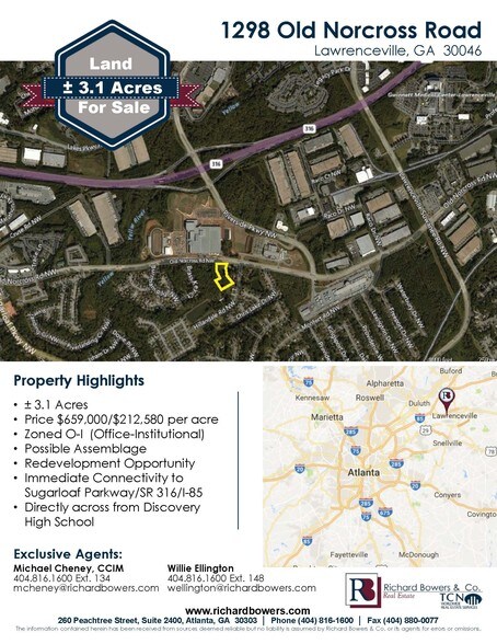 1298 Old Norcross Rd, Lawrenceville, GA à vendre - Photo du bâtiment - Image 3 de 24