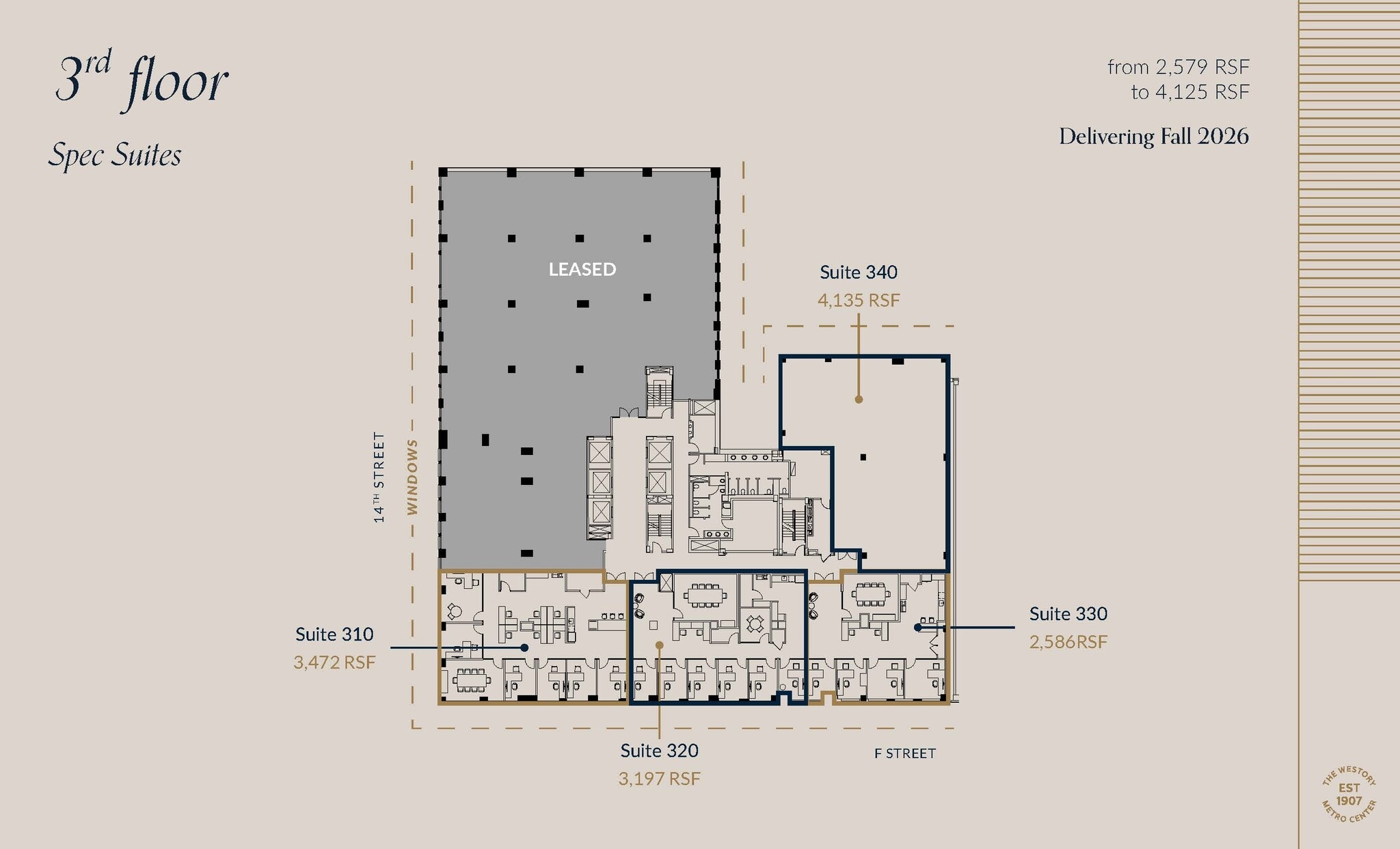 607 14th St NW, Washington, DC à louer Plan d’étage- Image 1 de 6