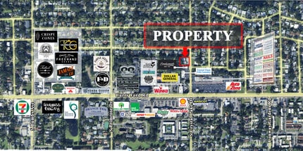 1318-1320 S Crystal Lake Dr, Orlando, FL - AERIAL  map view