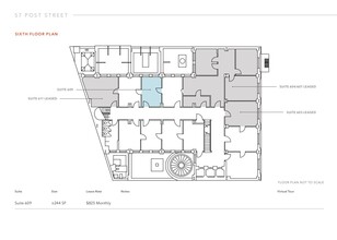 57-65 Post St, San Francisco, CA à louer Plan d’étage- Image 1 de 1