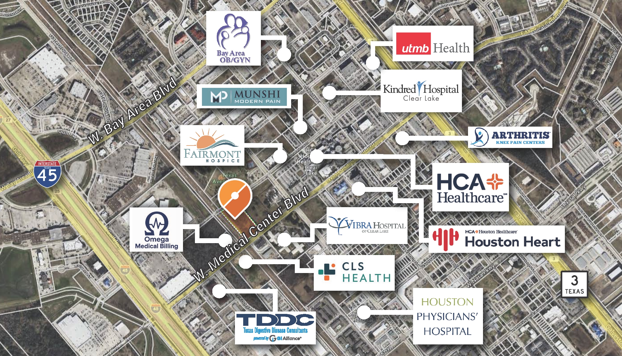 0 Medical Center Boulevard, Webster, TX for sale Aerial- Image 1 of 4