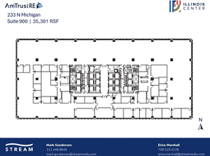 233 N Michigan Ave, Chicago, IL à louer Plan d  tage- Image 1 de 1