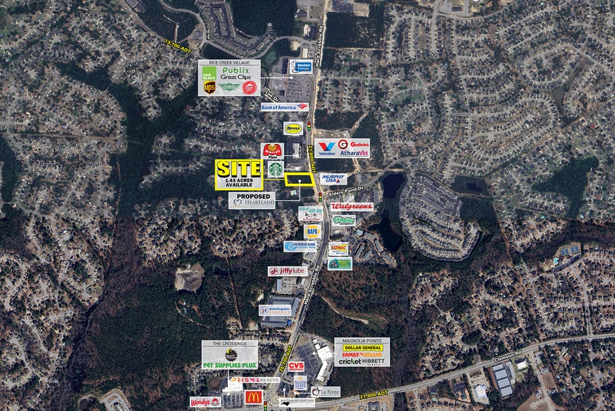 Hard Scrabble Rd & Elders Pond dr, Columbia, SC for lease - Aerial - Image 1 of 4