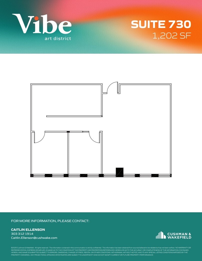 1391 N Speer Blvd, Denver, CO for lease Floor Plan- Image 1 of 1