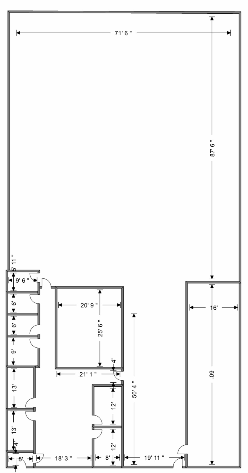 9901-9913 S 78th Ave, Hickory Hills, IL for lease Floor Plan- Image 1 of 1