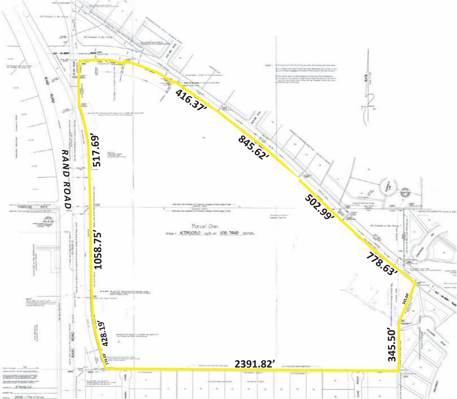 N Old McHenry & HWY 12, Hawthorn Woods, IL for sale Plat Map- Image 1 of 10