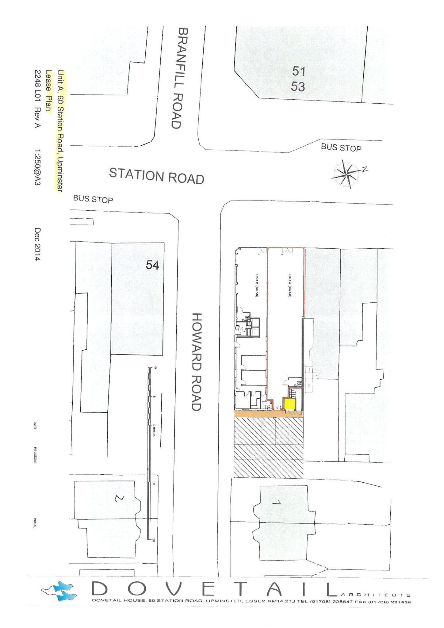 60C Station, Upminster à louer Plan de site- Image 1 de 2