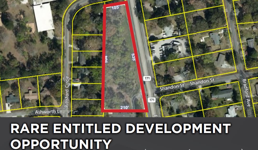 1165 Folly Rd, Charleston, SC for sale - Aerial - Image 1 of 2