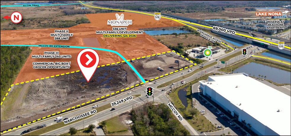 Narcoossee Rd & McCoy Rd, Orlando, FL à louer - Aérien - Image 2 de 4