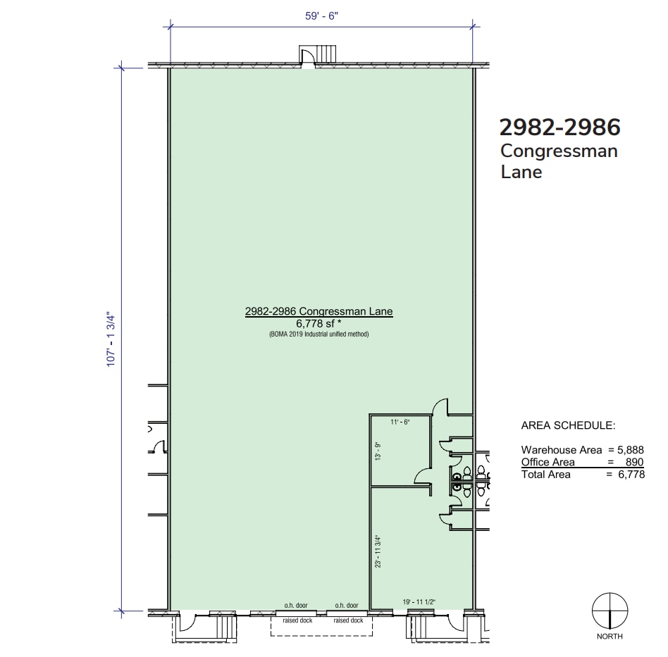 2970-2990 Congressman Ln, Dallas, TX à vendre Plan d’étage- Image 1 de 1