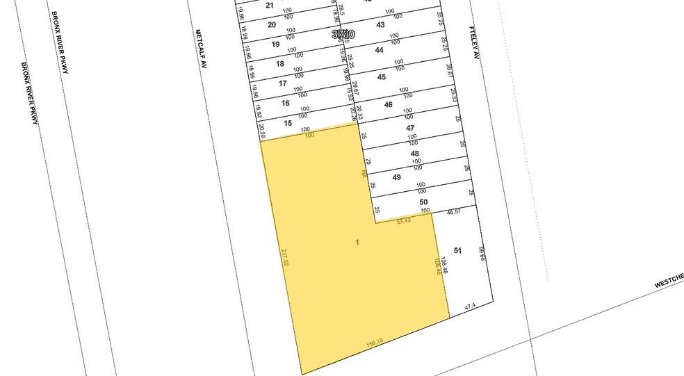 1675 Westchester Ave, Bronx, NY à louer - Plan cadastral - Image 2 de 5