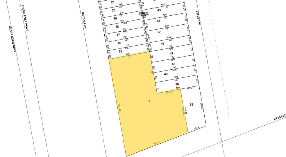1675 Westchester Ave, Bronx, NY for lease - Plat Map - Image 2 of 5