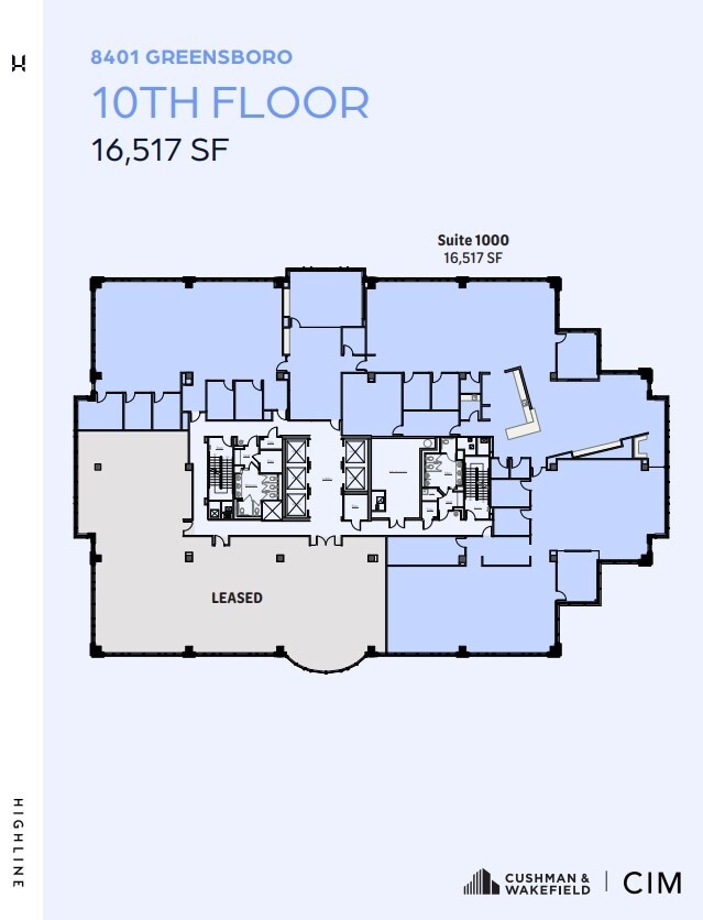 8401 Greensboro Dr, McLean, VA à louer Plan d’étage- Image 1 de 1