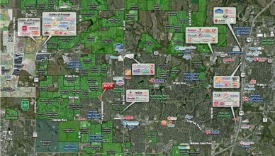 Independence & Westridge Pky, McKinney, TX - Aerial map view